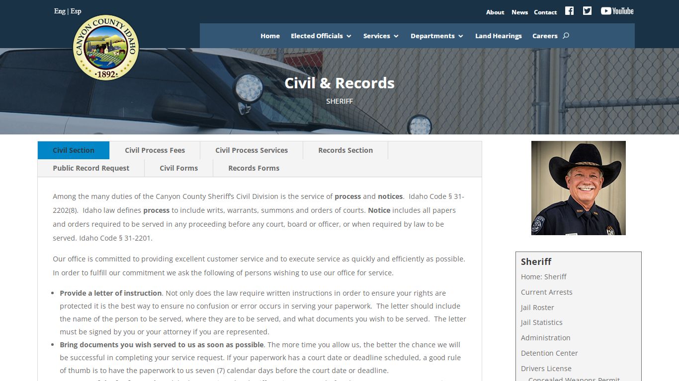 Civil & Records | Canyon County