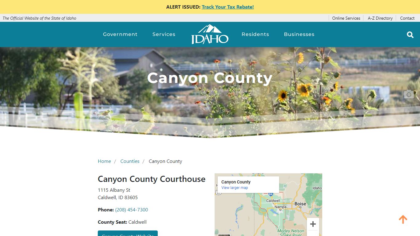 Canyon County | The Official Website of the State of Idaho